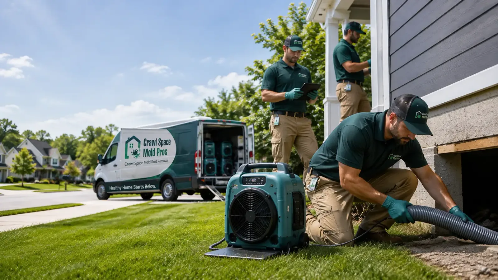 Crawl Space Mold Removal in West Middletown, PA